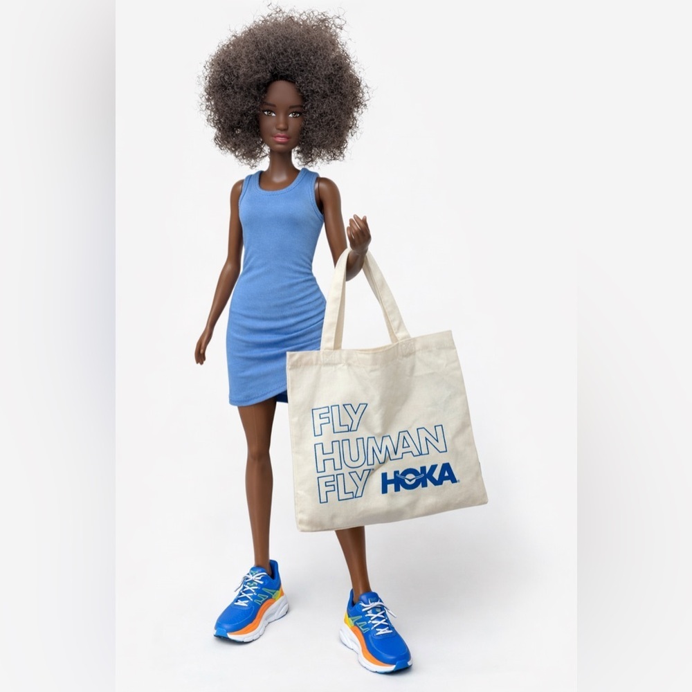 HOKA “Fly Human Fly” Canvas Tote Bag